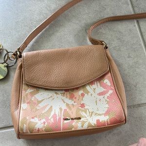 Vera Bradley Leather Floral Camo Crossbody Bag
